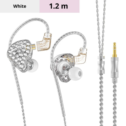 Girls With Diamond Wired Earphone In-ear Back Winding