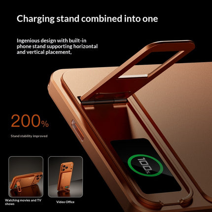 Ultra-thin External Battery With Color Screen Stand And Wireless Magnetic Chargi