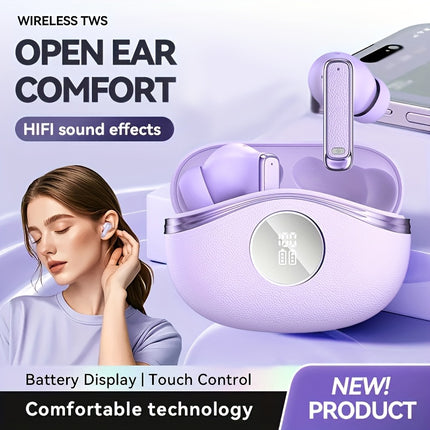 Wireless In-Ear Sports Headphones with Battery Level Display for Sports & Gaming