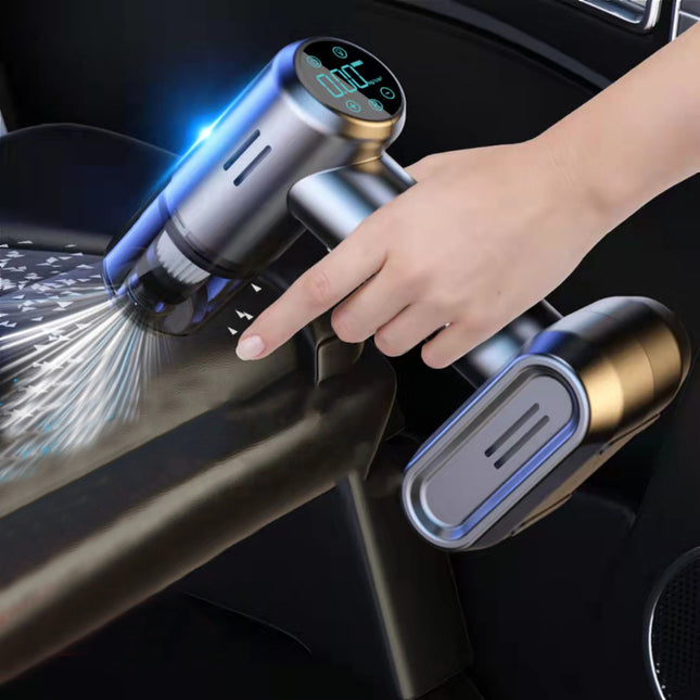 4-in-1 Handheld Vacuum 12V Cordless Car Cleaner with Compressor