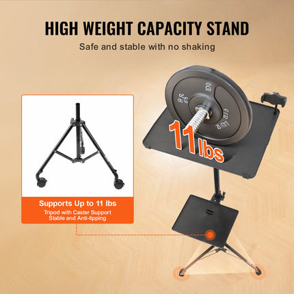 Projector Stand With Wheels, Laptop Stand Tripod Adjustable