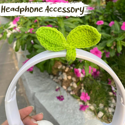 Cute Knitted Crochet Leaf Sprout,lucky Handmade Multi-functional Crochet Accesso