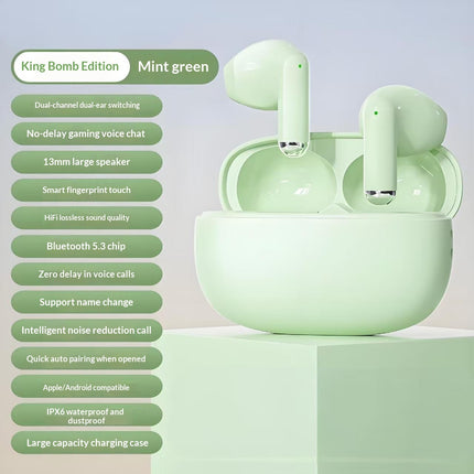 True Wireless Noise-canceling Bluetooth Earbuds With High Sound Quality And Ultr