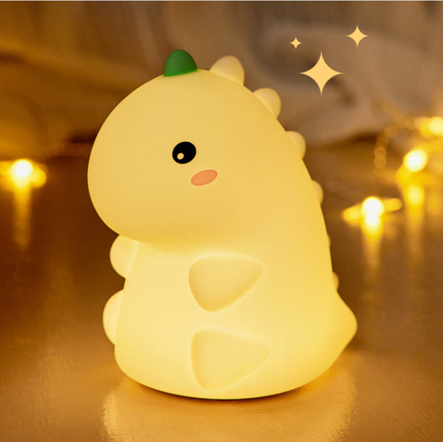 Cartoon Kids USB Rechargeable Dinosaur Silicone Night Light