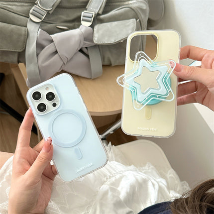 Magnetic Yellow And Blue Star Cartoon Phone Case Protective