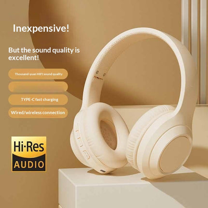 Bluetooth Over Ear Headphones With A Foldable All Around Ear Design And A Built