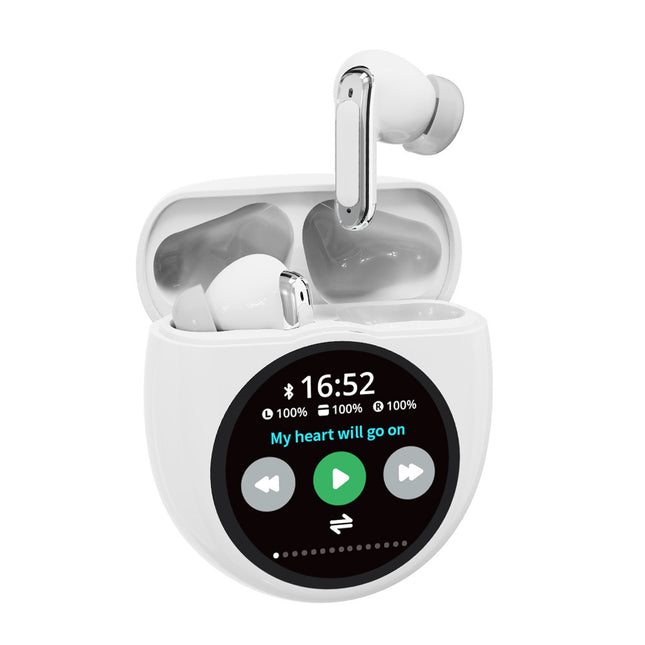 Noise-canceling Wireless Bluetooth Headphones With A Screen