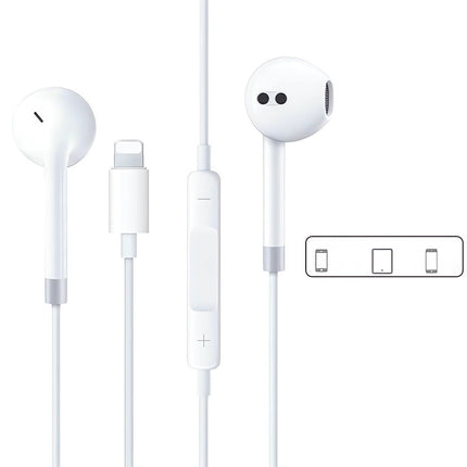 Lightning In-ear Headphones For Iphone14,13,12,11,7,8 Plus, Xs, With Lightning C