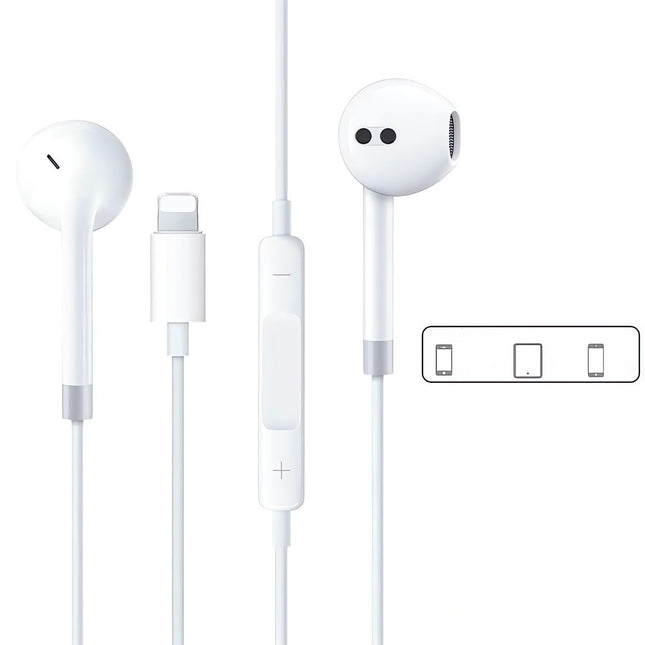 Lightning In-ear Headphones For Iphone14,13,12,11,7,8 Plus, Xs, With Lightning C