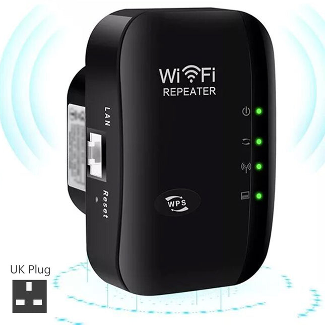 WiFi Extender Booster, WiFi Repeater Range Covers With Ethernet Port, WiFi Signa