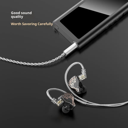 In-ear Tablet & Moving Coil Unit Wired Hifi Music Game Earphone