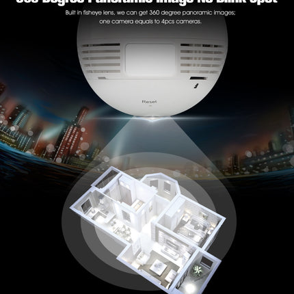 360° WiFi Surveillance Camera Bulb 960P IP Security Camera