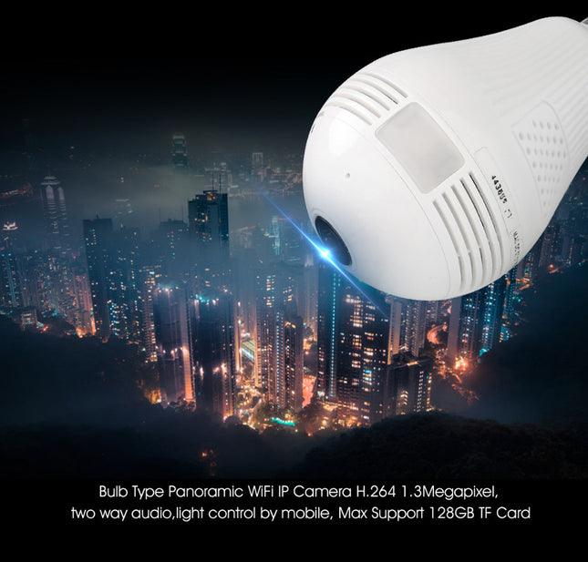 360° WiFi Surveillance Camera Bulb 960P IP Security Camera