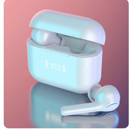 Touch Control Bluetooth Mini Earphones for Sports Music Stereo Digital Display in-ear Wireless Earbuds