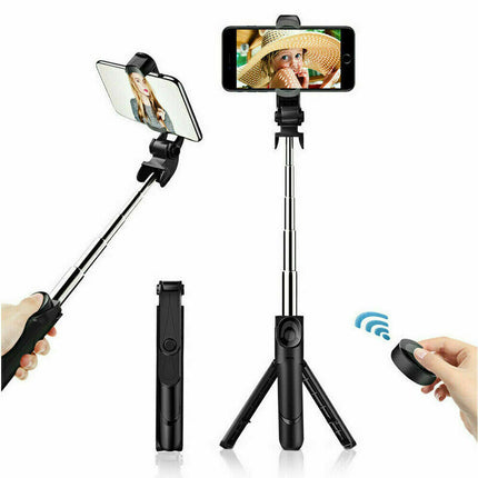Bluetooth Selfie Tripod Telescopic Stick Remote Monopod