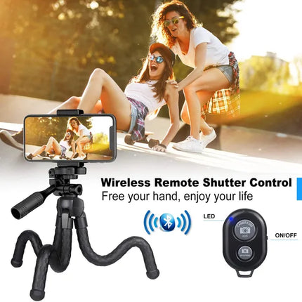 Flexible Phone Tripod with Remote & 360° Ball Head for Smartphone