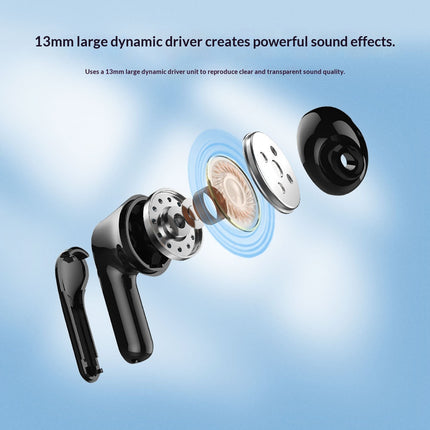 TWS Bluetooth In-Ear Earbuds with 8h Battery & Noise Cancelling