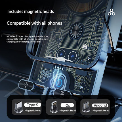 Transparent In-car Phone Holder With Smart Sensing And Wireless Charging