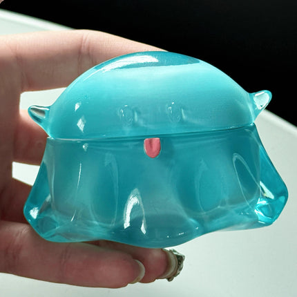 Cute Blue Transparent Earphone Case For Little Ghosts