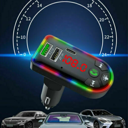 Bluetooth 5.0 FM Transmitter Car MP3 Player 3.1A Fast Charger