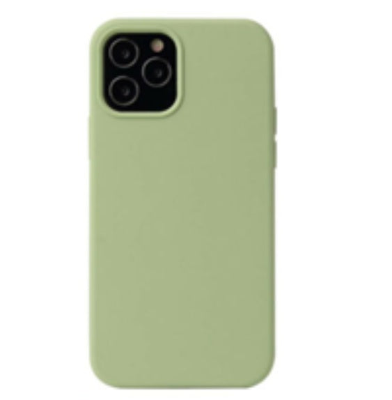 For Silicone Case 12 11 Pro X Xr Xs Max 8 7 6 Liquid Rubber Cover--mint Green