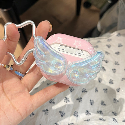 Cartoon 3D Angel Wings And Stars Earphone Case