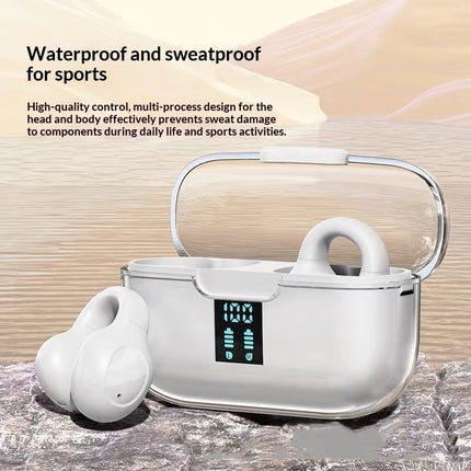 Ear-Clip Bone Conduction Soft Silicone Bluetooth Earphones