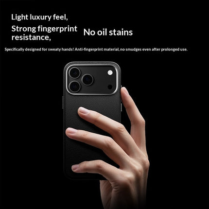 Sleek Genuine Leather Magnetic Phone Case With