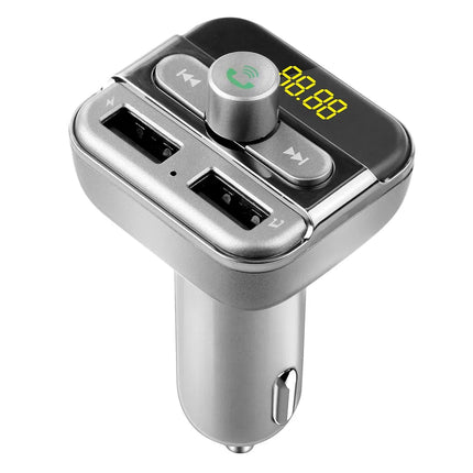 Car FM Transmitter 3.4A Dual USB Bluetooth Hands-Free MP3 Player
