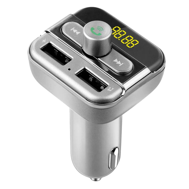 Car FM Transmitter 3.4A Dual USB Bluetooth Hands-Free MP3 Player