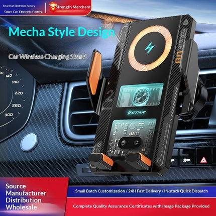 High-end Mechanical-style Wireless Charger With Automatic Sensing Designed Speci