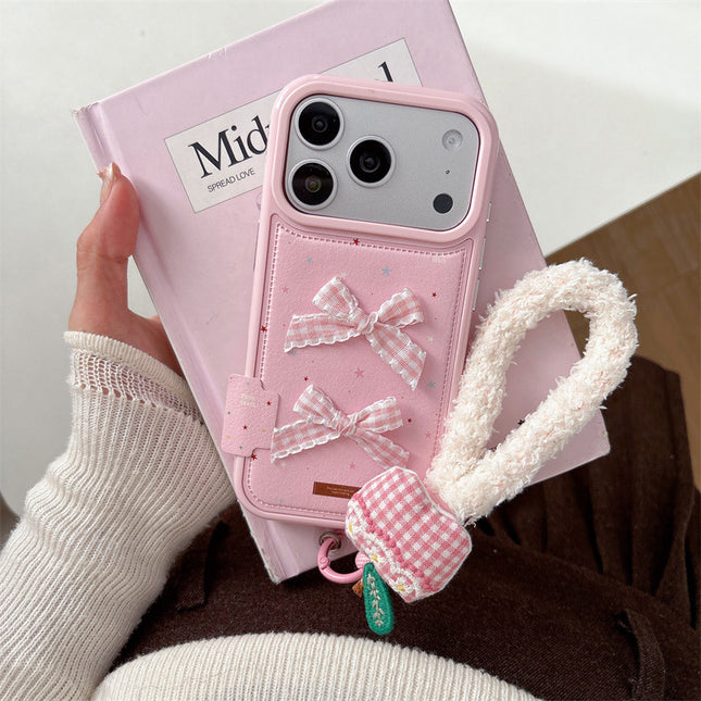 Korean-Style Colorful Star Ribbon Bow Phone Case