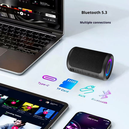 Portable Bluetooth Speaker Mini Bass Music Wireless Loud Sound