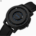 Black Shell Blue / Silicone strap style
