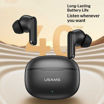 Wireless Bluetooth In-Ear Earbuds with Short Stem - Black/White
