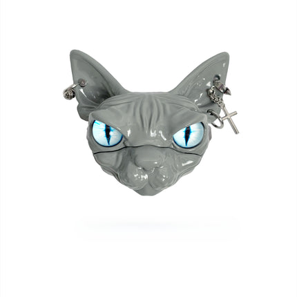 Creative Sphynx Hairless Cat Earphone Case