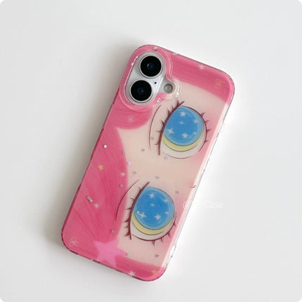Fashionable Cartoon Phone Case Featuring Fine Glitter And
