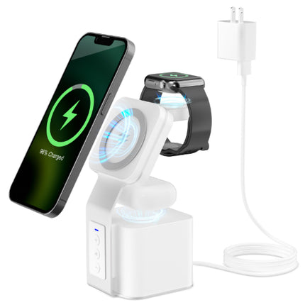 3-in-1 Bluetooth Speaker With Phone, Earphones, And Watch Wireless Charger
