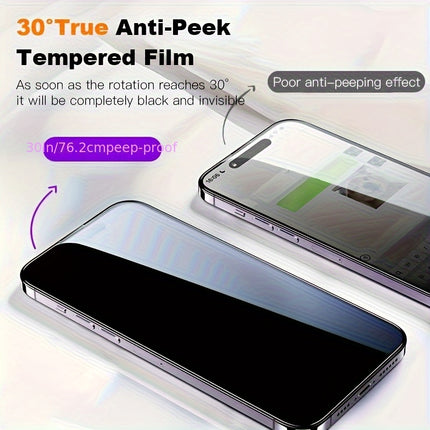8-Pack Privacy Screen Protectors with Anti-Spy & Camera Protection