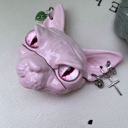 Creative Sphynx Hairless Cat Earphone Case