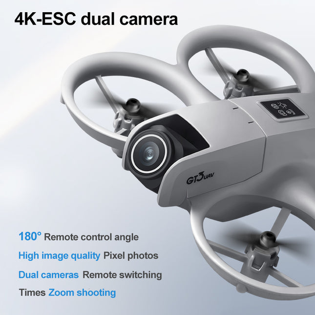 GT3 Small Unmanned Aerial Vehicle, Optical Flow Hovering, Stable Flight, Propeller Protection, Safe Flight, Equipped With Dual Cameras, Electrically Adjustable, Easy To Operate, Easy To Get Started, S