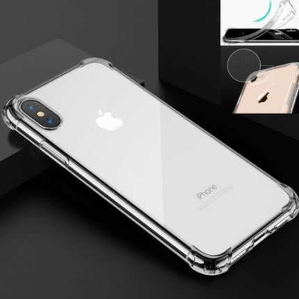 For Silicone Case 12 11 Pro X Xr Xs Max 8 7 6 Liquid Rubber Cover--transparent