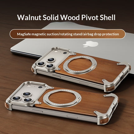 Walnut Wood Frameless Phone Case