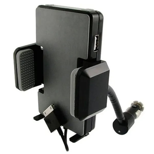 FM Transmitter Car Charger Hands-Free Kit with Phone Holder