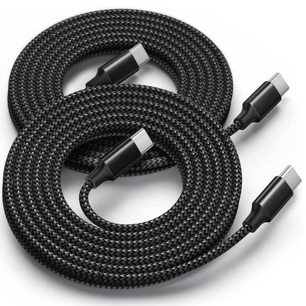 Extended PD Charging And Data Cable With Dual Type-c Connectors
