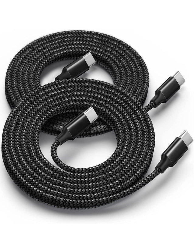 Extended PD Charging And Data Cable With Dual Type-c Connectors