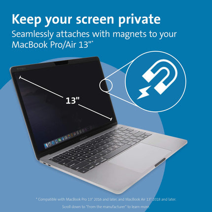 Magnetic Privacy Screen With Easy-release Magnetic Attachment For Protection