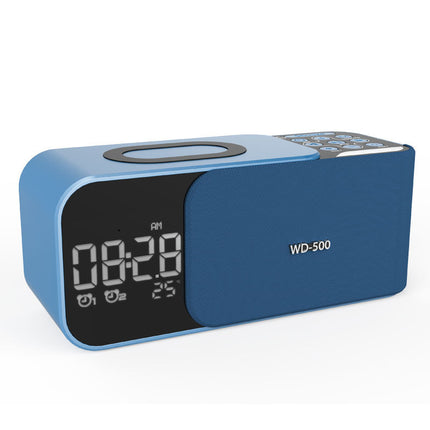 LED Alarm Clock with Wireless Charging, Bluetooth Speaker & FM Radio