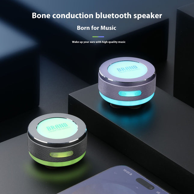 Wireless Bone Conduction Speaker with LED Light & Bluetooth