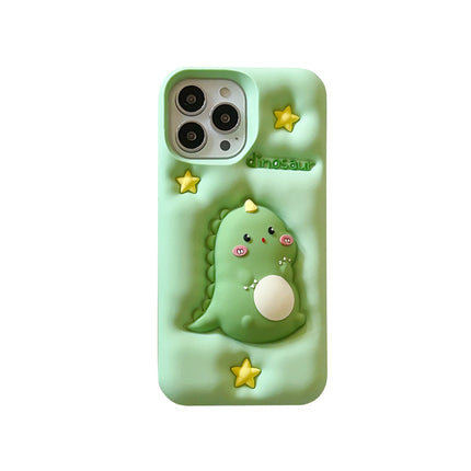 Applicable Decompression Cute Green Pressing Star Phone Case